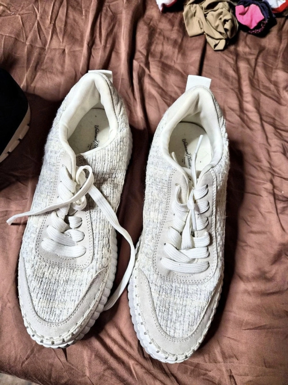 Universal Thread Persephone Woven Tweed Platform Sneakers